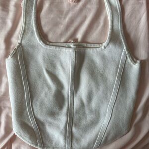 Promise White Crop Top